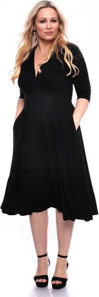 Ingoria MAGDALENA Midi Kleid 3/4 Arm mit Taschen aus TENCEL® Modal Jersey