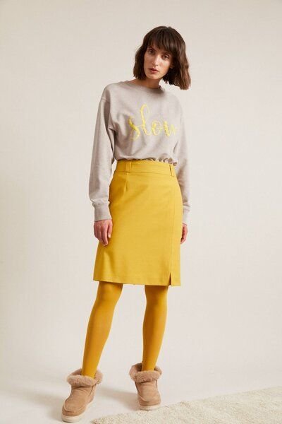 LANIUS ROCK mit Schlitz aus Bio-Schurwolle mit recyceltem Polyester