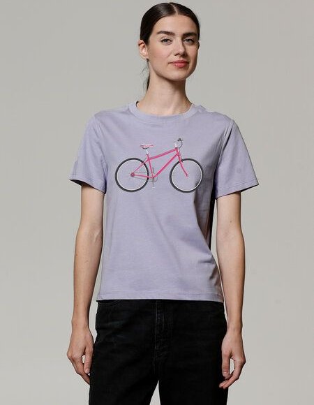 Thumbnail - watapparel T-Shirt Frauen Pink Bike