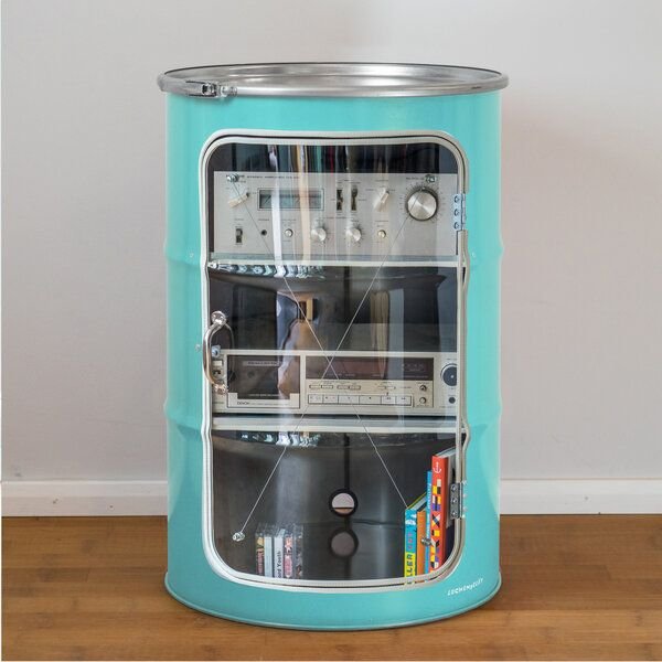 Thumbnail - Lockengelöt HiFi Vitrine aus einem Hamburger Ölfass