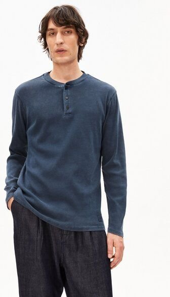 ARMEDANGELS HENLY GMT DYE Herren Longsleeve aus Bio-Baumwoll-Mix