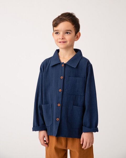 Matona Hemd für Kinder aus Canvas Bio-Baumwolle / Boxy Jacket