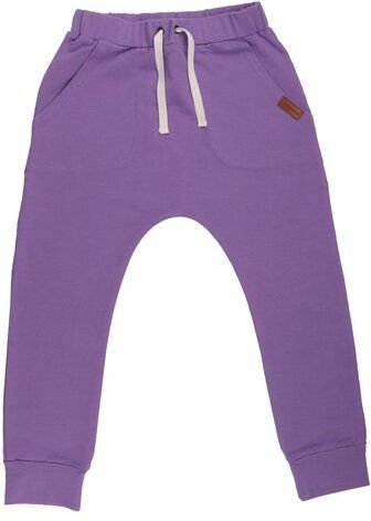 Kinder Jogginghose GOTS zertifiziert Bio-Baumwolle mit Elasthan, Lila, Walkiddy