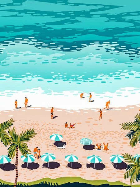 Photocircle Poster / Leinwandbild - Dream in Colors Borrowed From The Sea