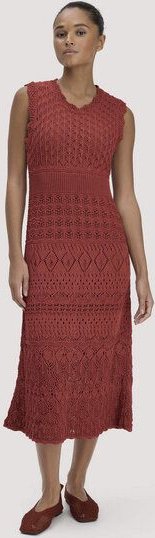 hessnatur Strick Kleid Midi aus reiner Bio-Baumwolle