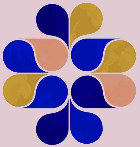 Photocircle Poster / Leinwandbild - Tear drop shapes creation