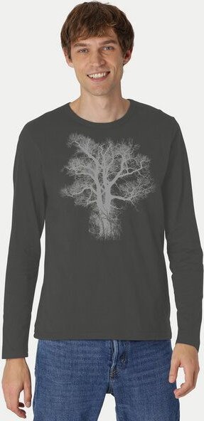 Peaces.bio - handbedruckte Biomode Bio-Herren-Langarmshirt "Chestnut"