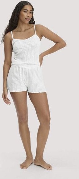 hessnatur Schlafshorts Regular PURE POINTELLE aus reiner Bio-Baumwolle