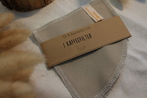 mango.bananen Wiederverwendbarer Kaffeefilter aus Baumwolle