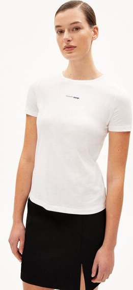 ARMEDANGELS EBAANORA EXCEPT CHANGE - Damen T-Shirt Slim Fit aus Bio-Baumwolle