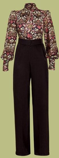 Atelier SNOW Set Body mit Schleifenkragen + Marlenehose Elena aus Bio-Lyocell