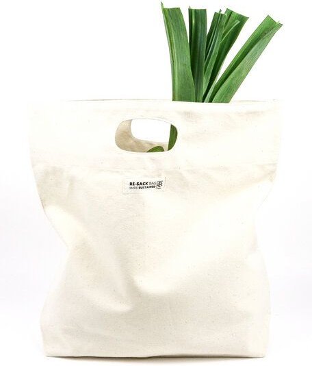 Re-Sack Einkaufstasche aus Bio-Baumwolle mit Griff