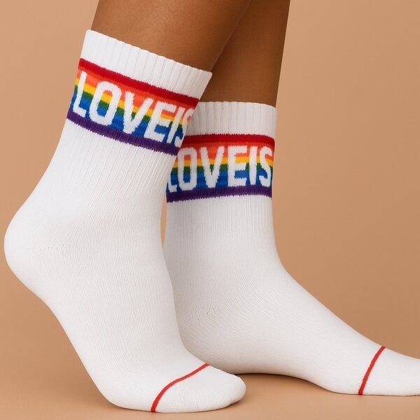 Nae Vegan Shoes NAE | Love is Love Voice Sock
