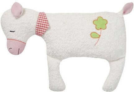 Efie XL Schäfchen mit Blümchen, Spieltier und Kuschelkissen,