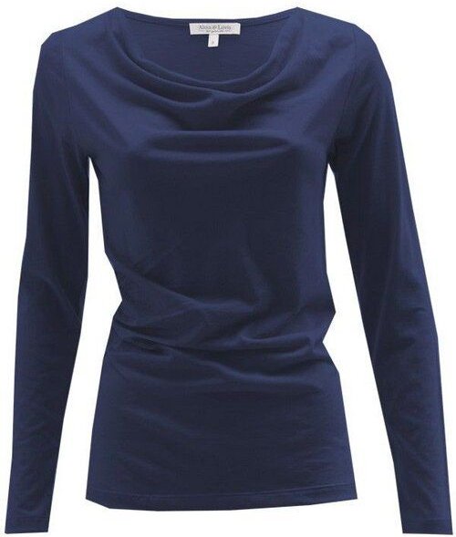 Alma & Lovis Langarmshirt mit Wasserfallausschnitt | Cascade Shirt