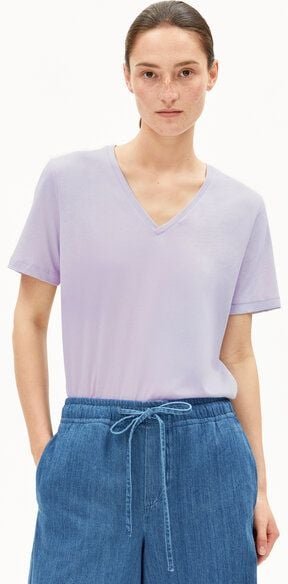 ARMEDANGELS LUALAA V-NECK Damen T-Shirt aus Bio-Baumwolle