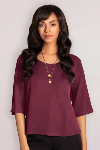 l'amour est bleu Bluse aus Tencel