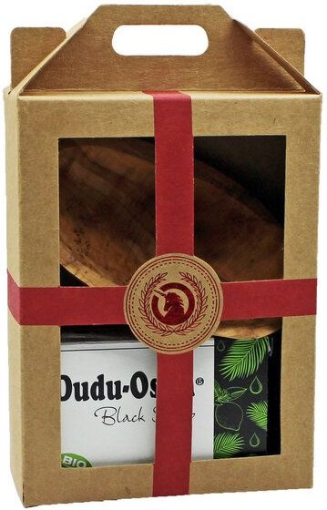 unicorn Geschenk-Set "Dudu Osun - Olivenholzschale"