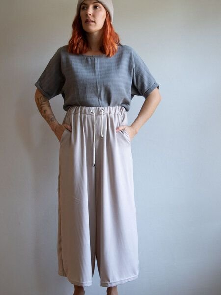 Ecostories weite Tencel Hose Blueish Moon