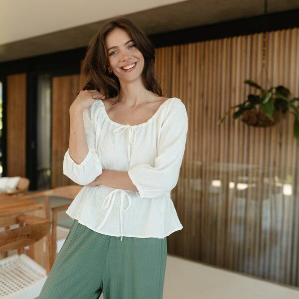 NORDLICHT Bluse Soni aus Bio-Baumwolle