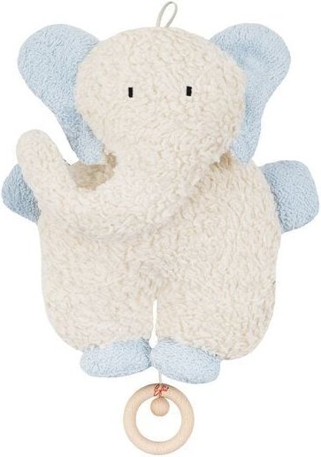 Efie Spieluhr Elefant hellblau, kbA (organic), Made in Germany