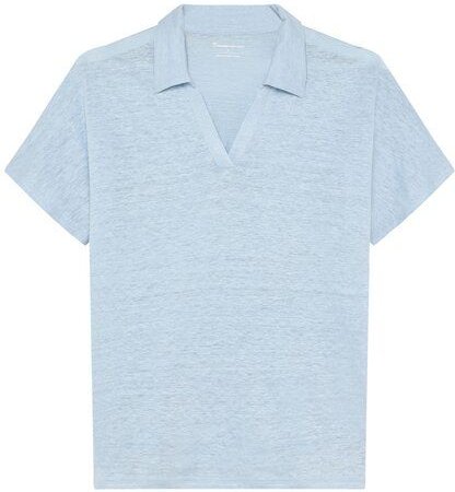 KnowledgeCotton Apparel Poloshirt BAT SLEEVE aus Bio-Leinen