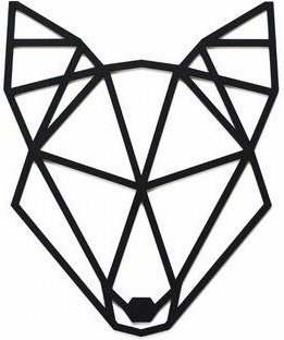 BeWooden Wanddekoration aus Holz - Wolf - Wolf Siluette