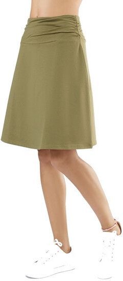 Leela Cotton Damen Röcke Lang Bio-Baumwolle Rock Kleid