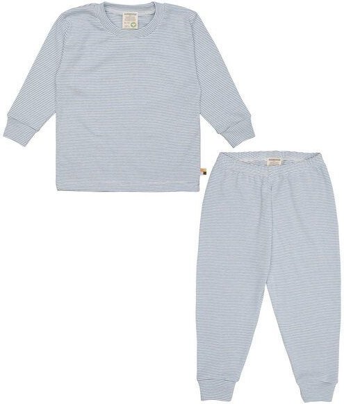 loud + proud Babys & Kinder Schlafanzug, Pyjama Streifen aus Feinripp, GOTS-zertifiziert