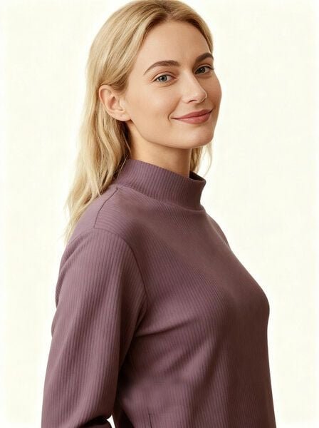 ManduTrap Langarm Midi Kleid Noana aus Bio-Baumwolle für Herbst & Winter