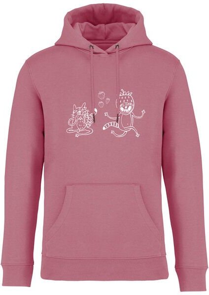 Brandless Basic Bio Hoody Nr. 4 Strawberry Cats 350g/m² XXS - 4 XL