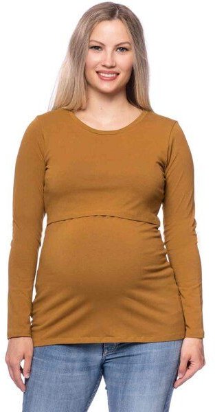 Milchshake 103 BASIC Umstands- und Stillshirt langarm aus Bio-Baumwolle