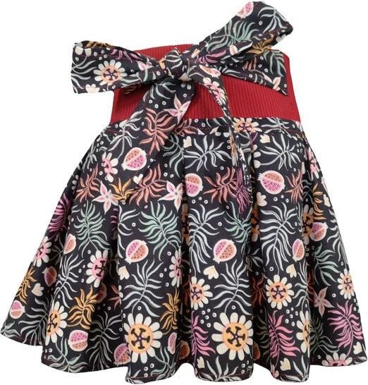 liebewicht Faltenrock Rock'On schwarz bunt geblümt