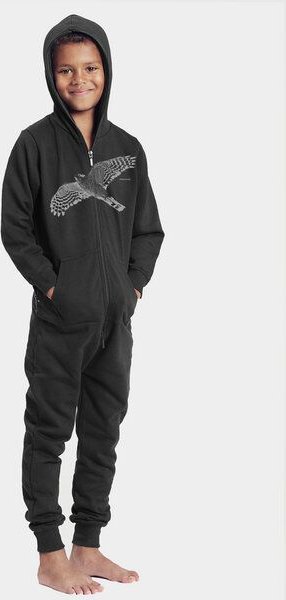 Peaces.bio - handbedruckte Biomode Jumpsuit Sperber Kinder