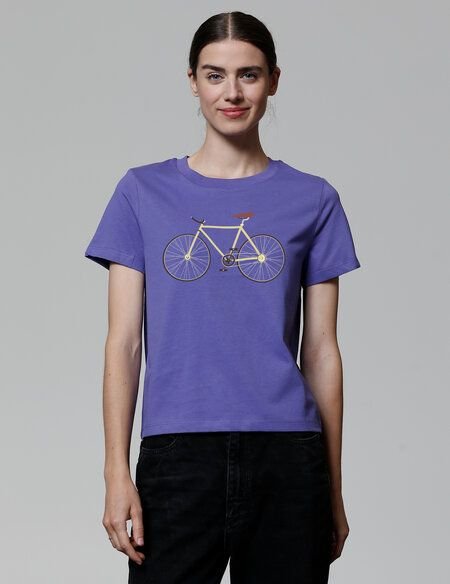 watapparel T-Shirt Frauen Yellow Bike