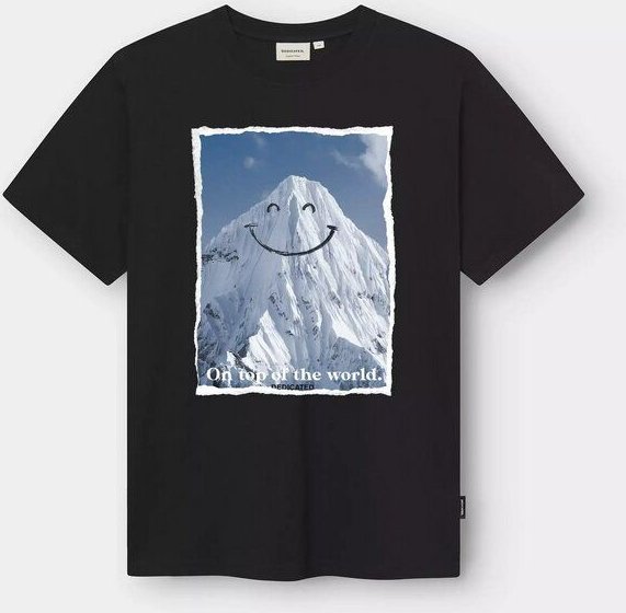 DEDICATED T-Shirt Stockholm "Happy Mountain" - aus Bio-Baumwolle