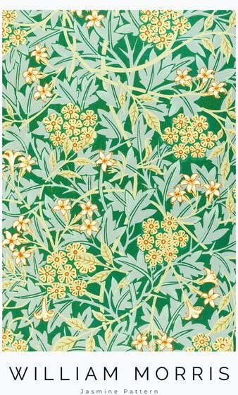 Photocircle Poster / Leinwandbild - William Morris: Jasmin Muster - Ausstellungsposter