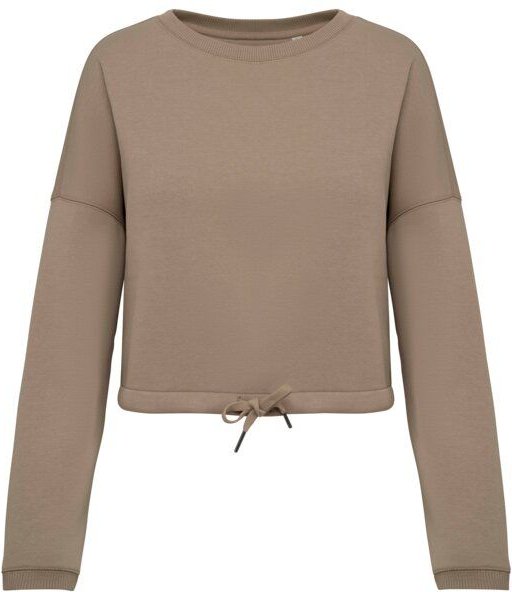 Greenspired Umweltfreundliches cropped Oversize Damen Sweatshirt mit Rundhalsausschnitt 280g/m² XS- XL