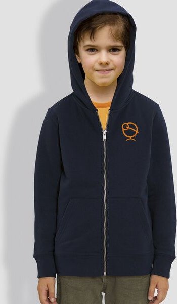 little kiwi Kinder Hoodie, "Kiwi", Navy