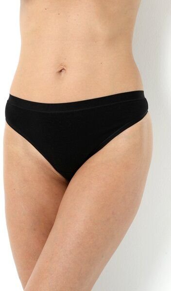 Bruno Barella 2er Pack Damen Strings aus Micromodal in Schwarz