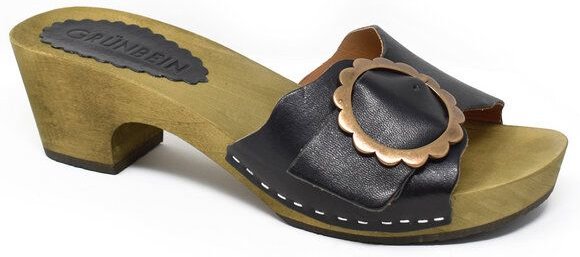 Grünbein Shoes Grünbein Holzclog-Pantolette Asta