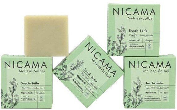 NICAMA Naturkosmetik Duschseife 4er-Set