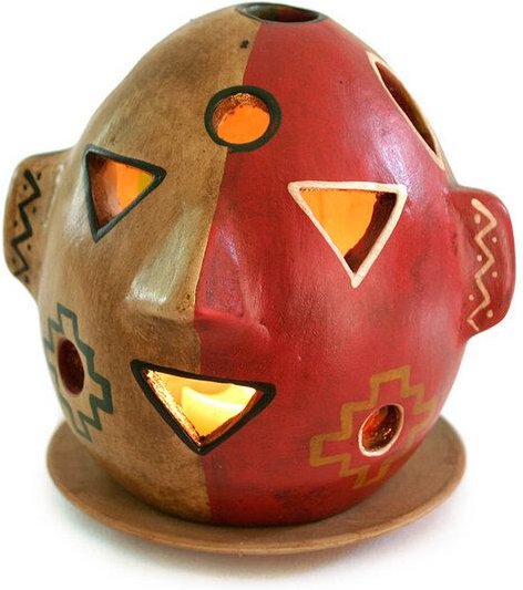 Thumbnail - Mitienda Shop Windlicht aus Keramik "Maske"