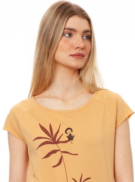 FellHerz Damen T-Shirt Lesepalme Girl clay bio & fair & vegan