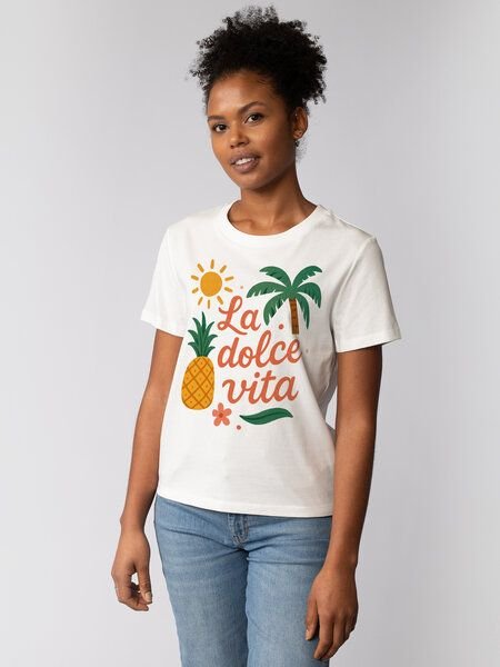 watapparel T-Shirt Frauen La dolce vita