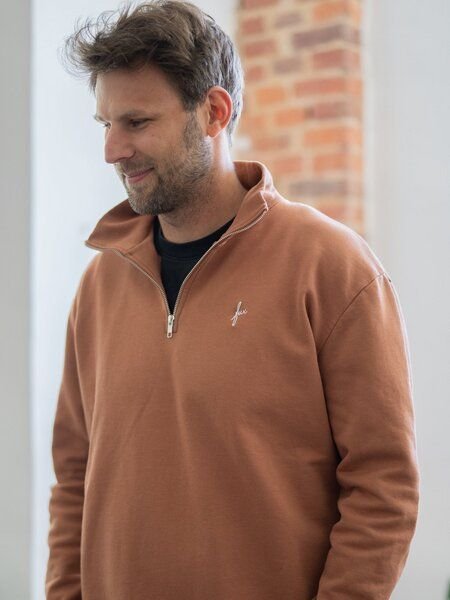 FUXBAU Männer fux Half Zip Sweater