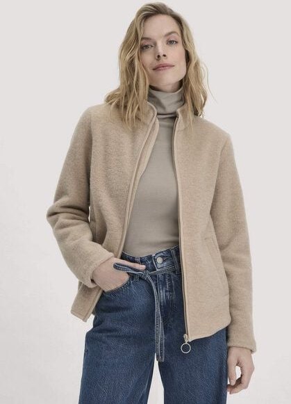 hessnatur Wollfleece Jacke Regular aus reiner Bio-Merinowolle