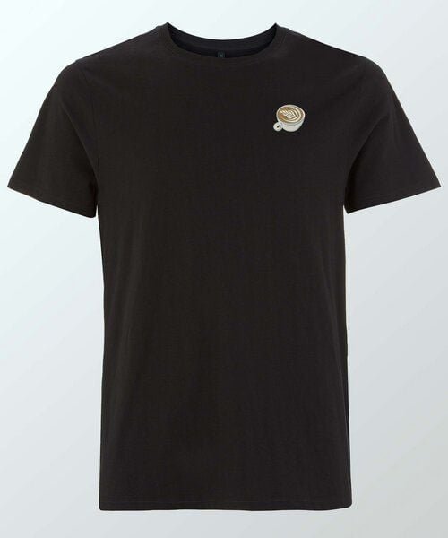 Coffee Fashion Flat White | Besticktes Organic Bio Baumwoll T-Shirt