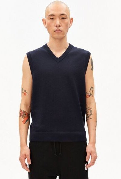 ARMEDANGELS SLEEVELESS KNIT Herren Pullunder aus aus Bio-Baumwolle