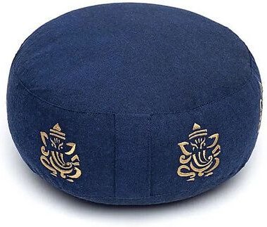 Just Be Meditationskissen Ganesha Dunkelblau